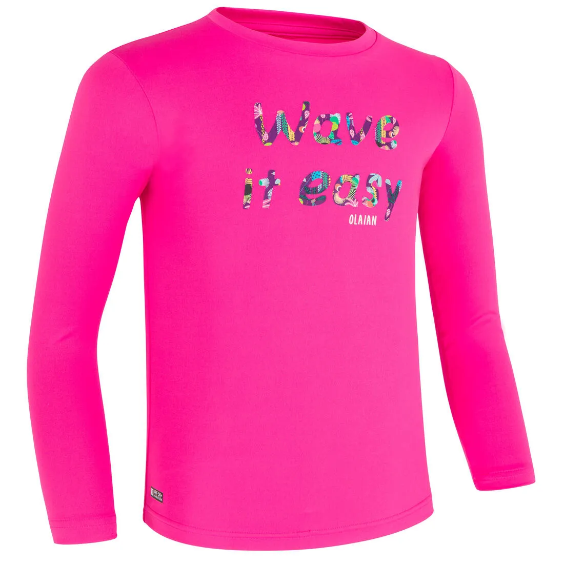 kids’ surfing anti-UV long-sleeved printed water T-shirt