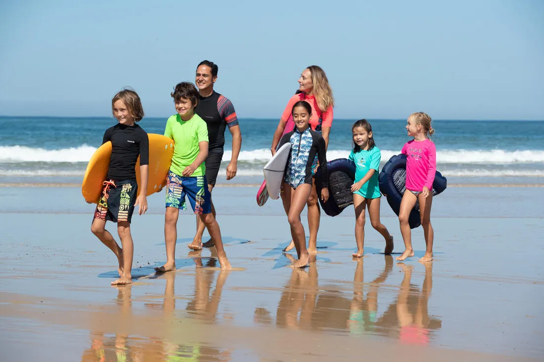 kids’ surfing anti-UV long-sleeved printed water T-shirt