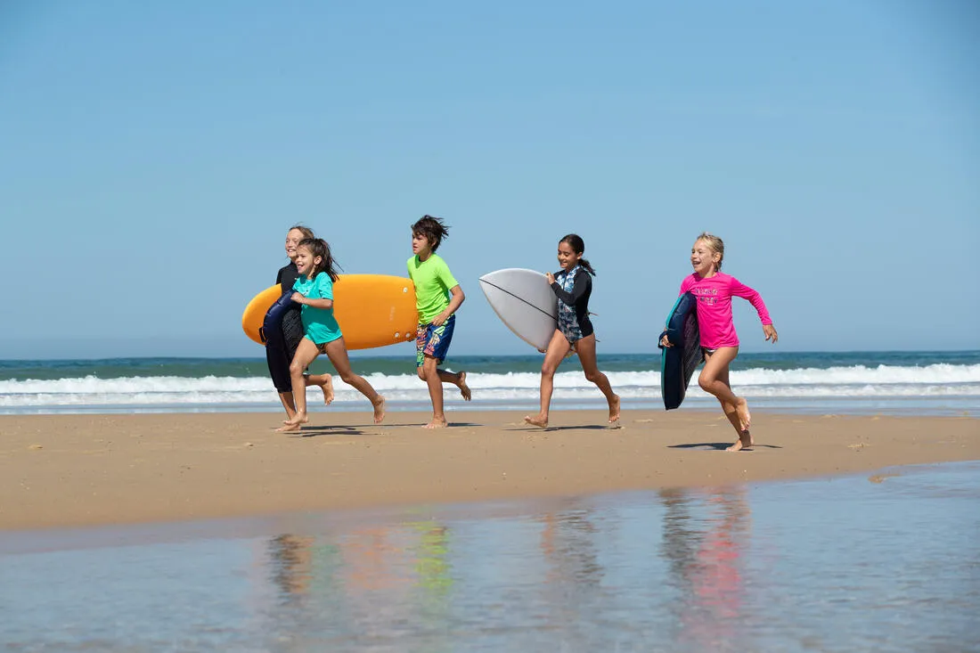 kids’ surfing anti-UV long-sleeved printed water T-shirt