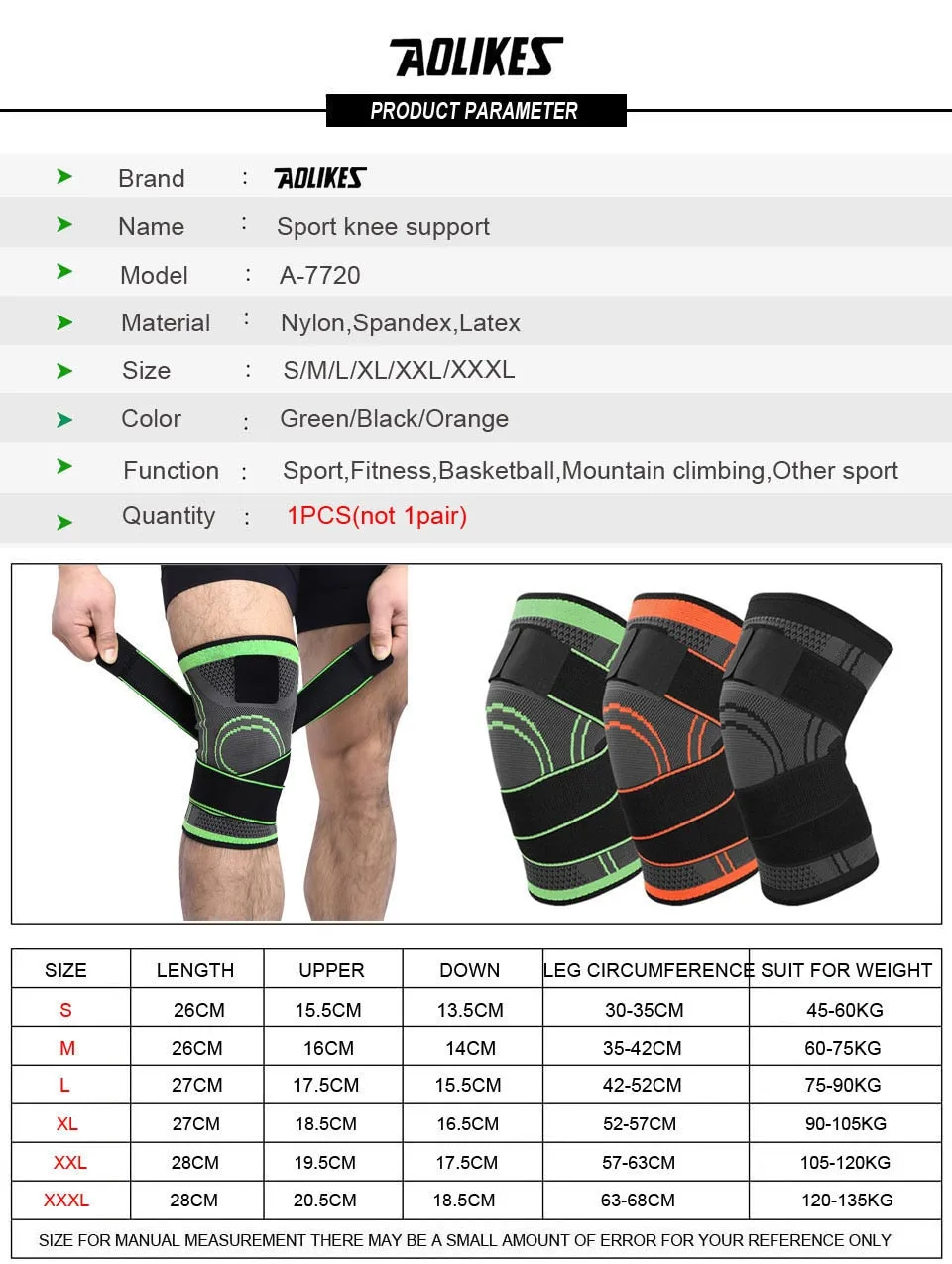 Knee Support Professional Protective Sports Knee Pad