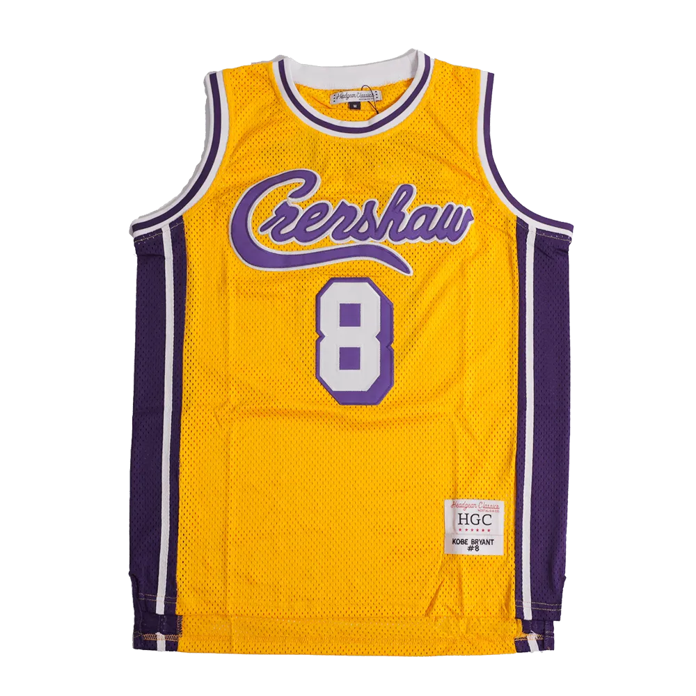 LA MAMBA CRENSHAW YELLOW BASKETBALL JERSEY