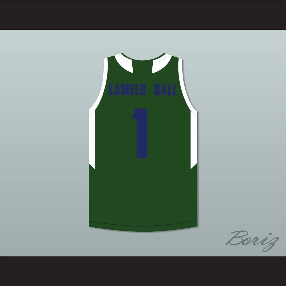 LaMelo Ball 1 Chino Hills Huskies Green Basketball Jersey with Patch