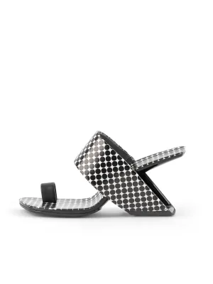 Laramie Leather Heel Sandal - Polkadot
