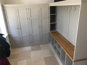 Large Corner Boot Room Bench