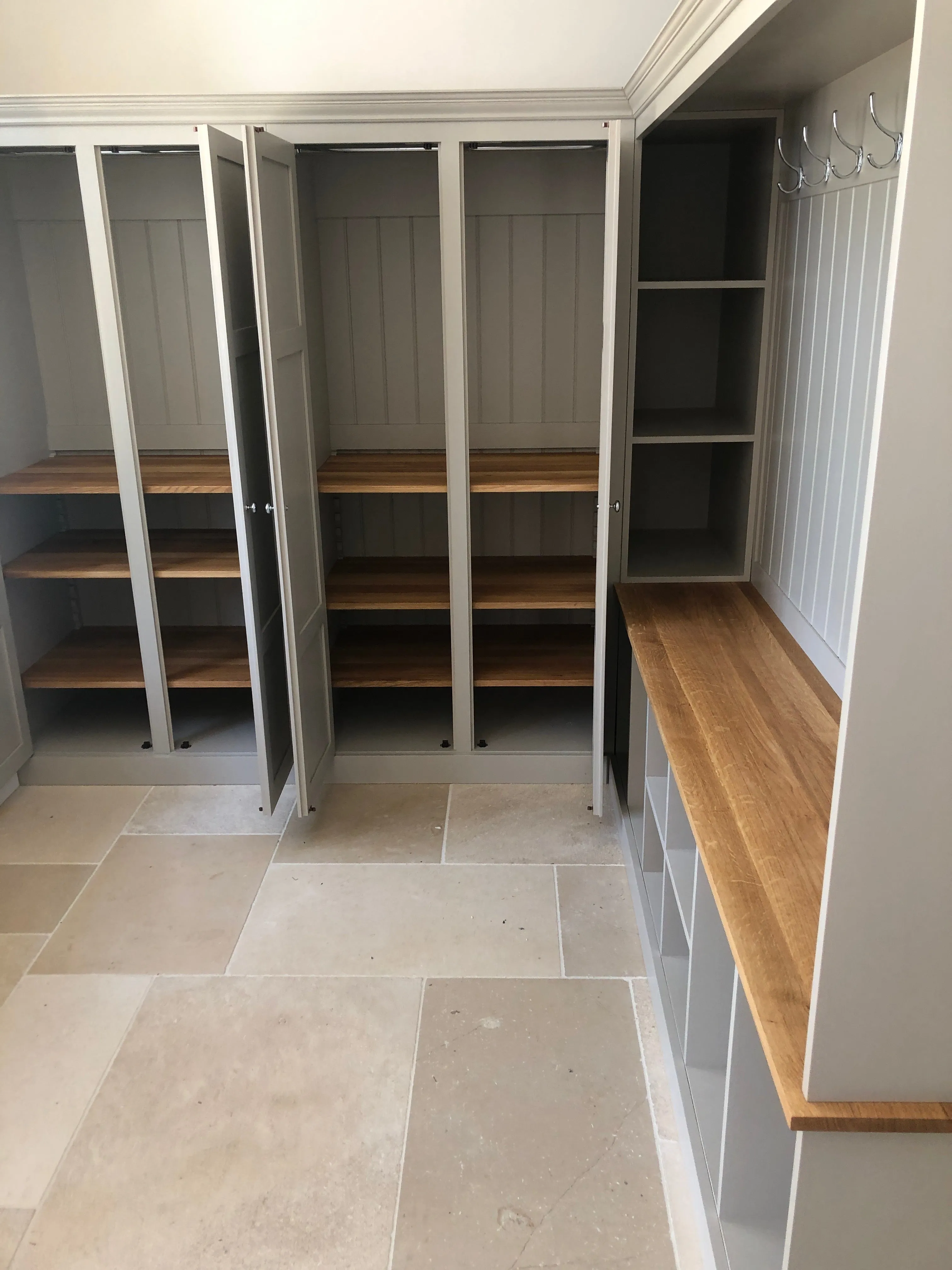 Large Corner Boot Room Bench