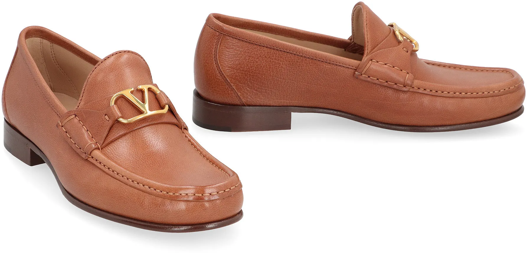 Leather loafers