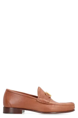 Leather loafers