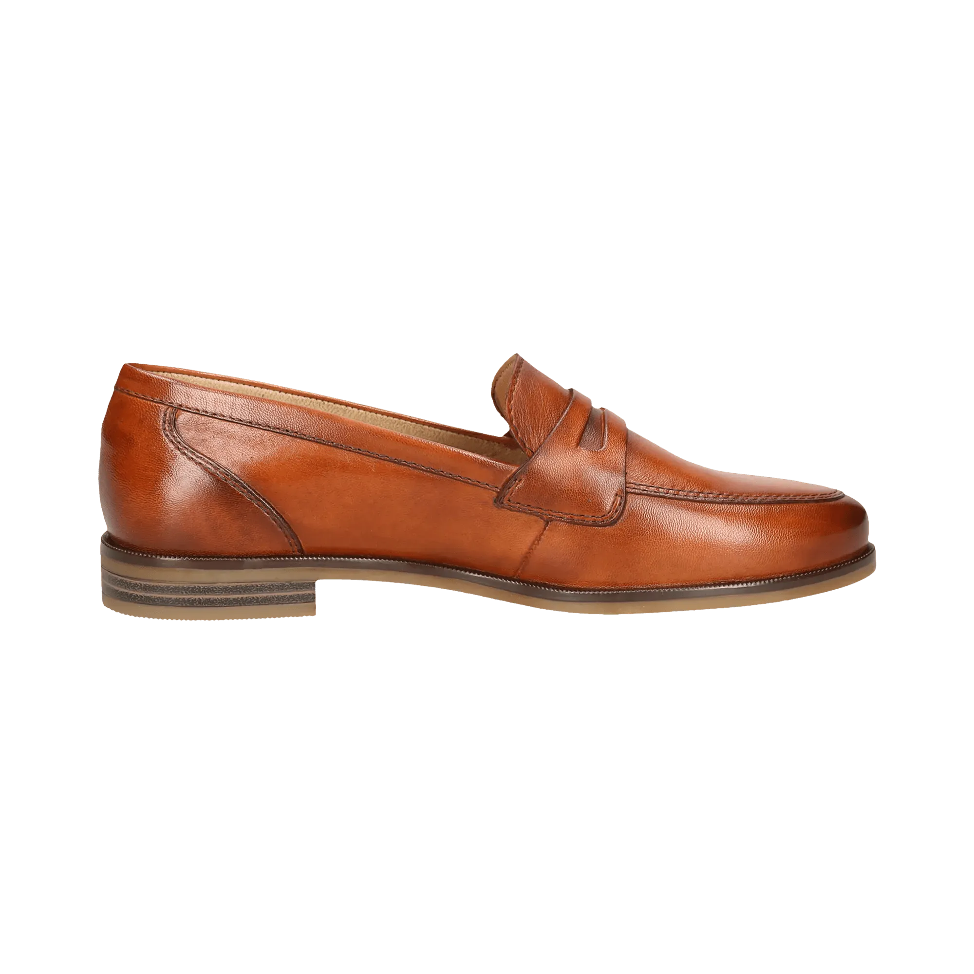 Leder Loafers cognac