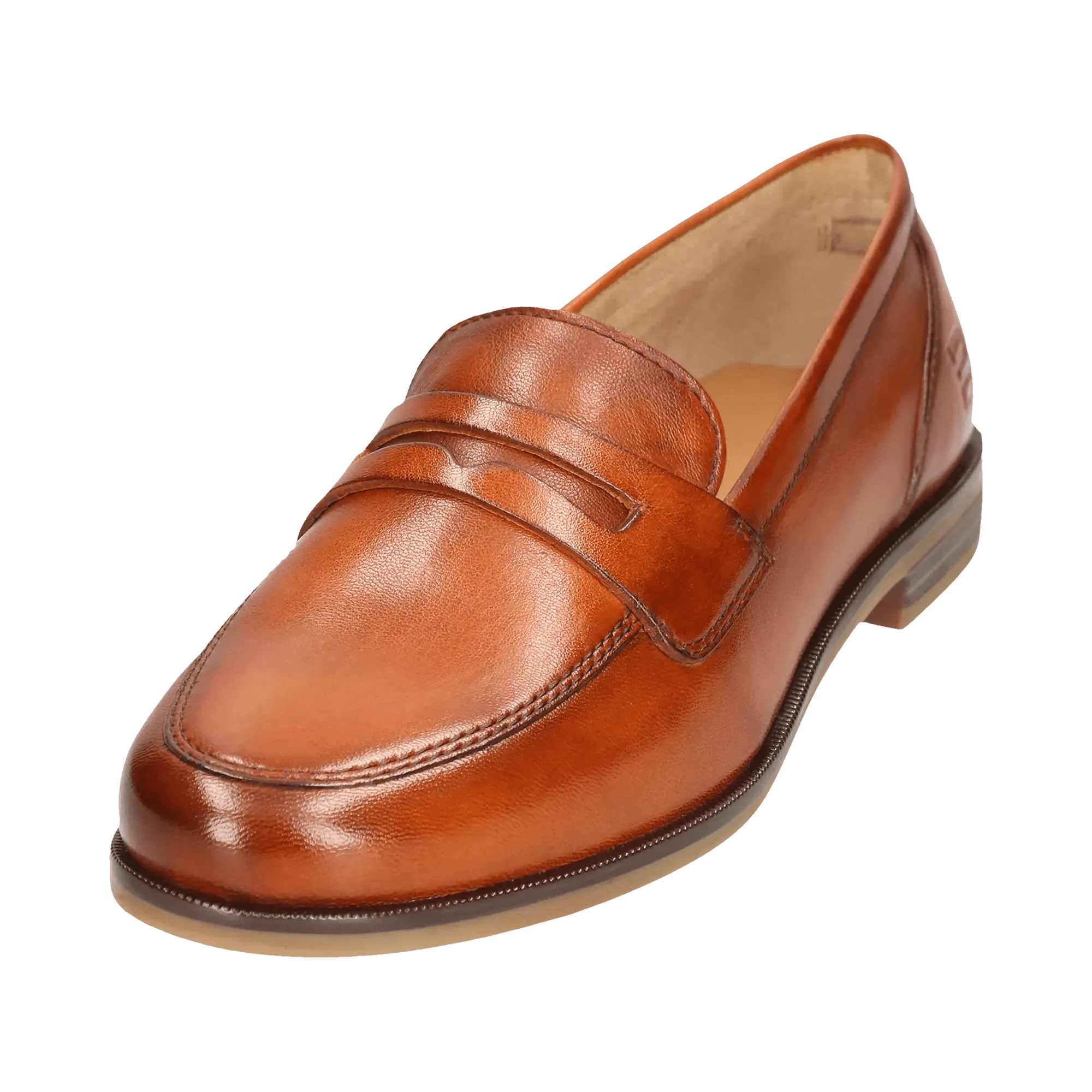 Leder Loafers cognac
