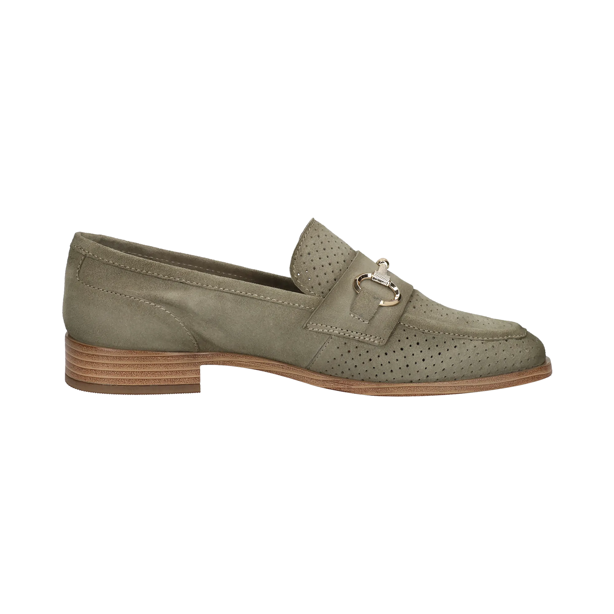 Leder Loafers dunkelgrün