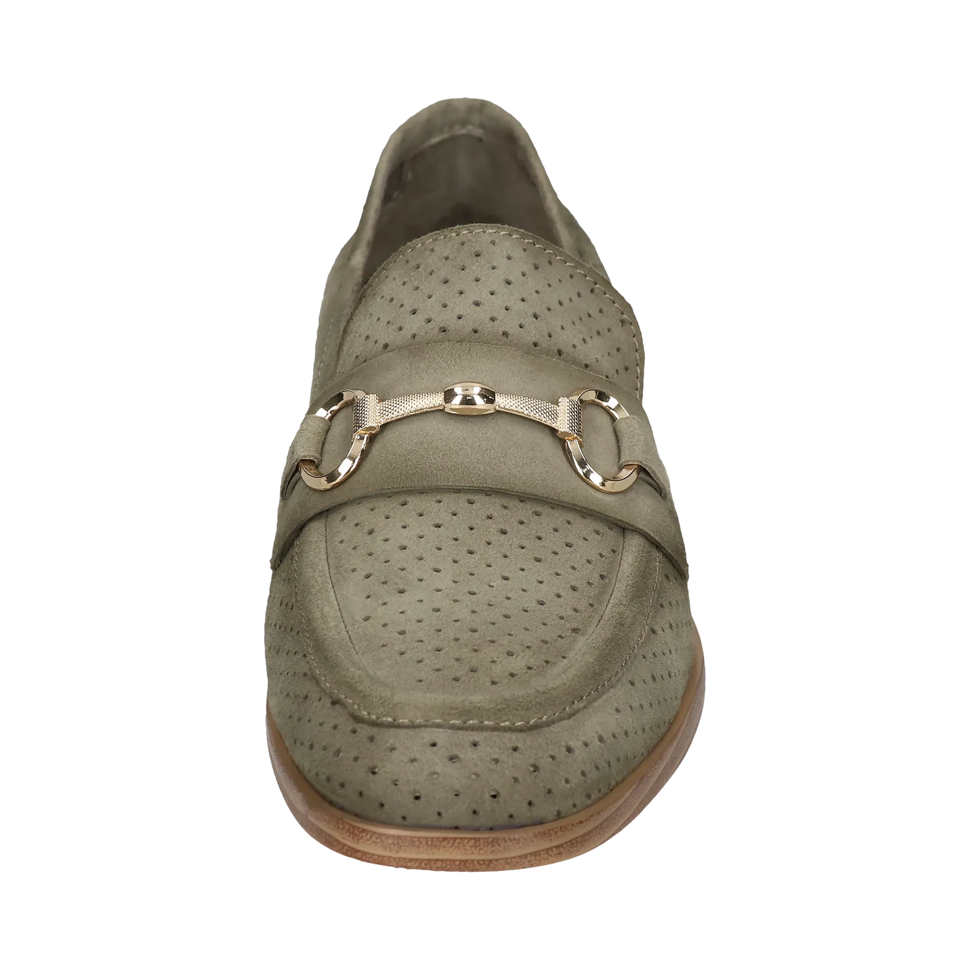 Leder Loafers dunkelgrün