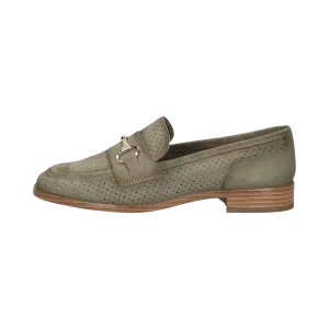Leder Loafers dunkelgrün