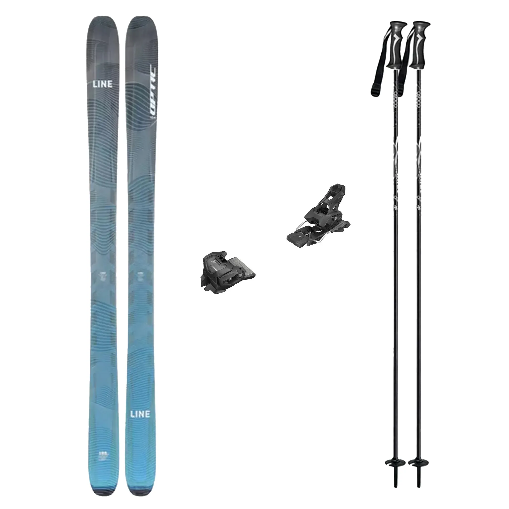 Line Optic 104 Skis 2025 with Tyrolia Attack 14 GW Bindings Adult Ski Package