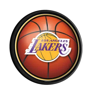 Los Angeles Lakers: Basketball - Round Slimline Lighted Wall Sign