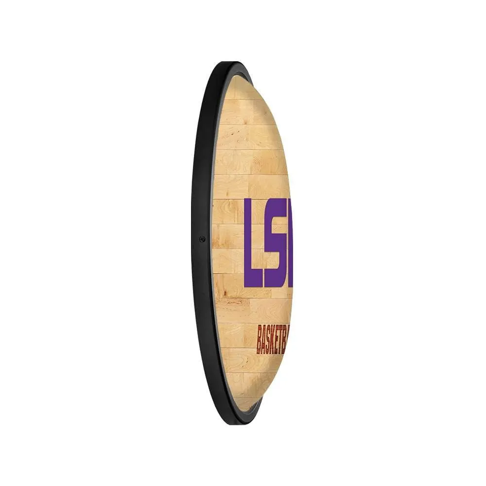 LSU Tigers: Hardwood - Oval Slimline Lighted Wall Sign