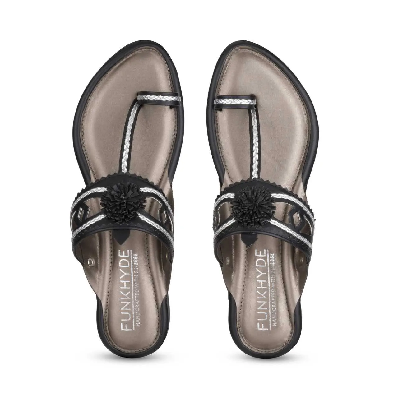 Maeri Black Kolhapuri Juttis