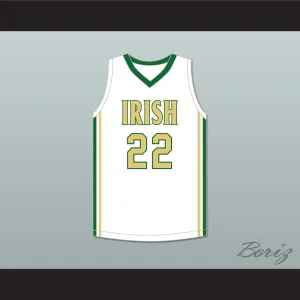 Malaki Branham 22 St. Vincent–St. Mary High School Fighting Irish White Basketball Jersey 1