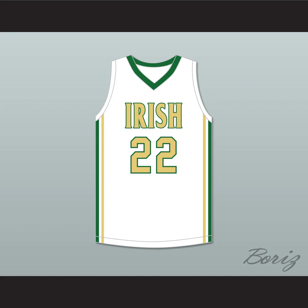Malaki Branham 22 St. Vincent–St. Mary High School Fighting Irish White Basketball Jersey 1
