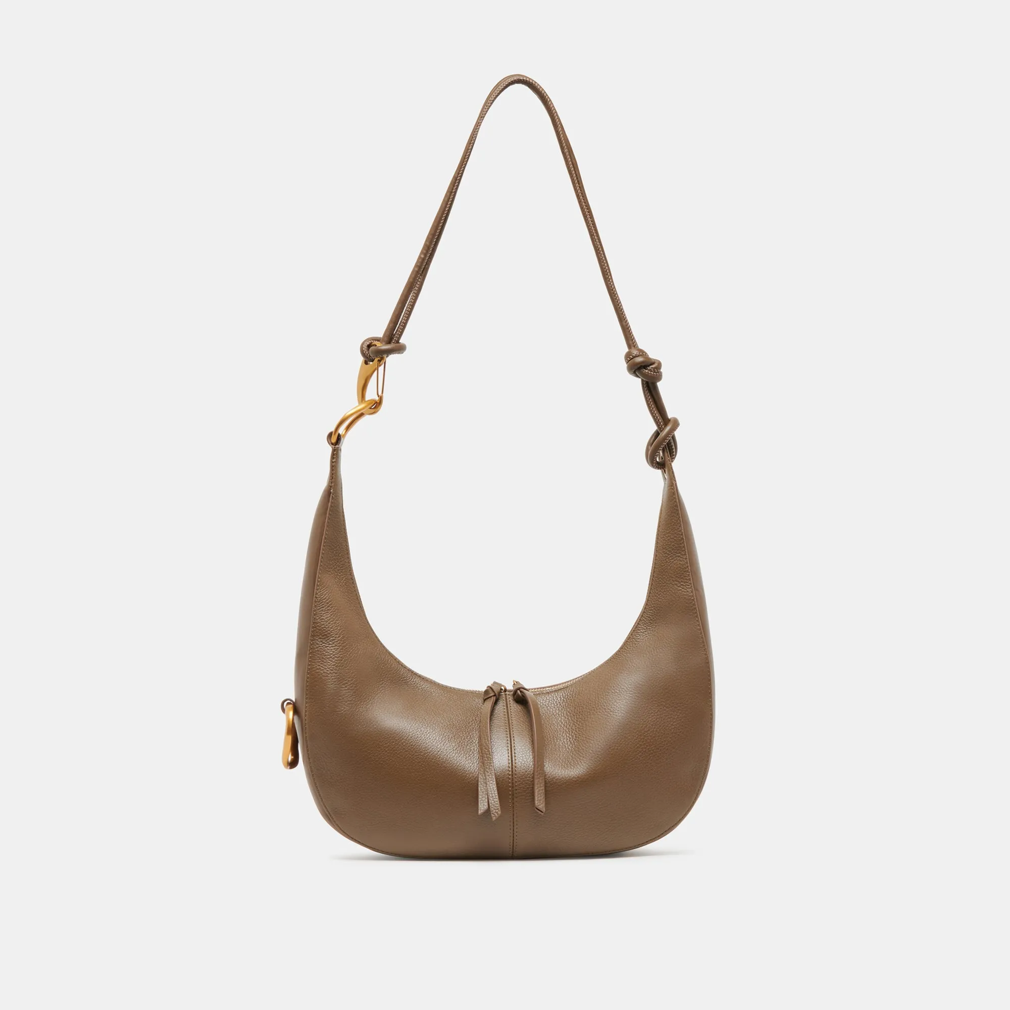 MELANIE SHOULDER BAG OLIVE PEBBLE LEATHER