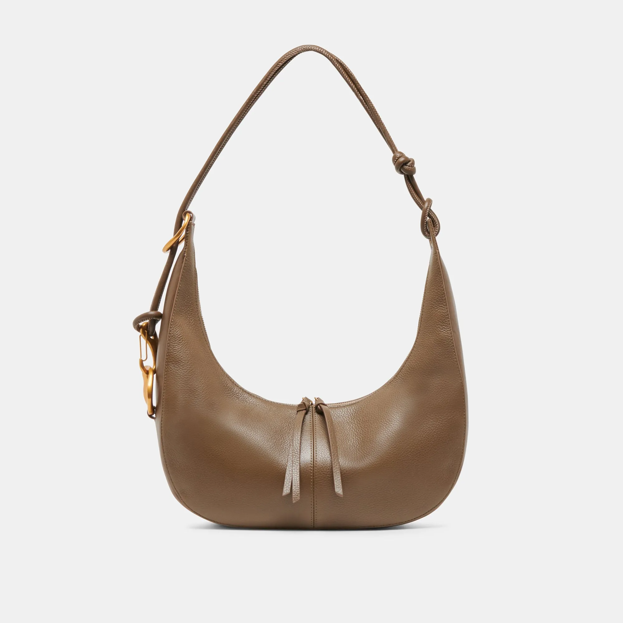 MELANIE SHOULDER BAG OLIVE PEBBLE LEATHER
