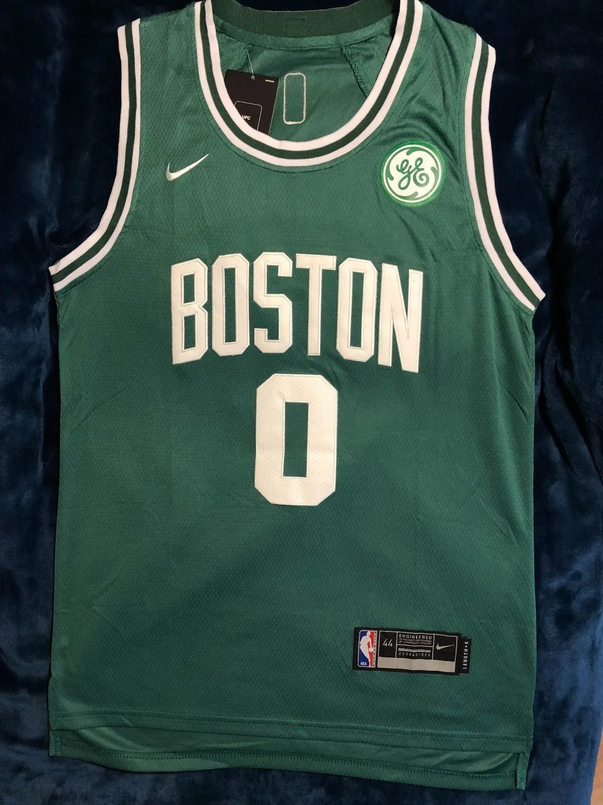 Men 0 Jayson Tatum Jersey Green Boston Celtics Jersey Authentic Player