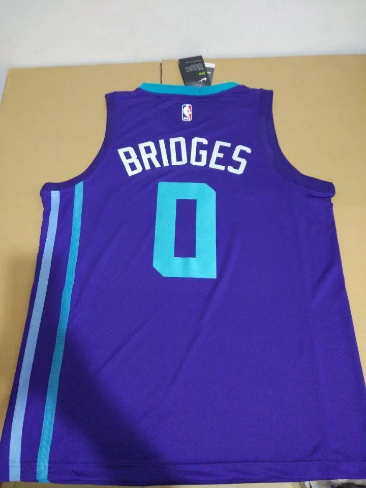 Men 0 Miles Bridges Jersey Purple Charlotte Hornets Jersey Fanatics
