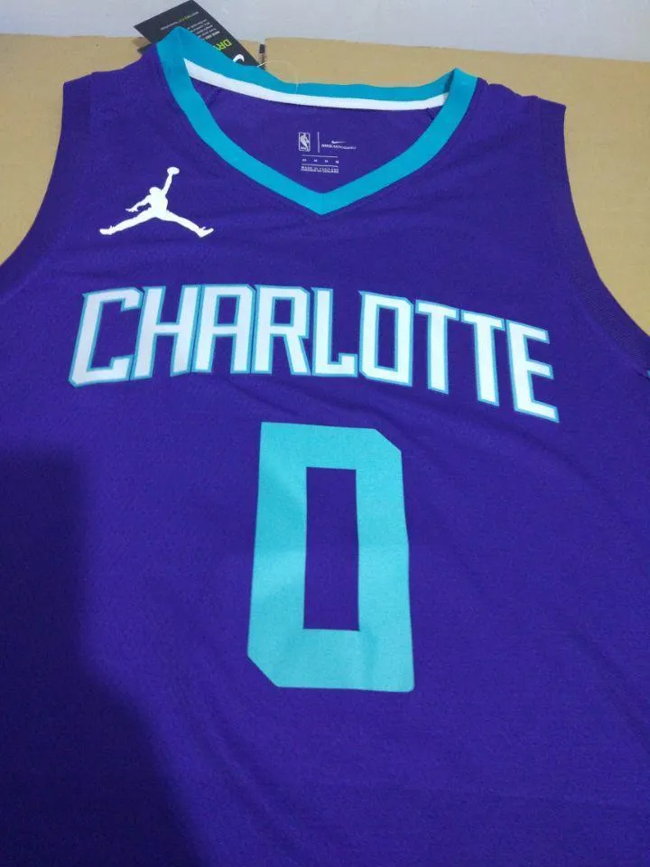 Men 0 Miles Bridges Jersey Purple Charlotte Hornets Jersey Fanatics