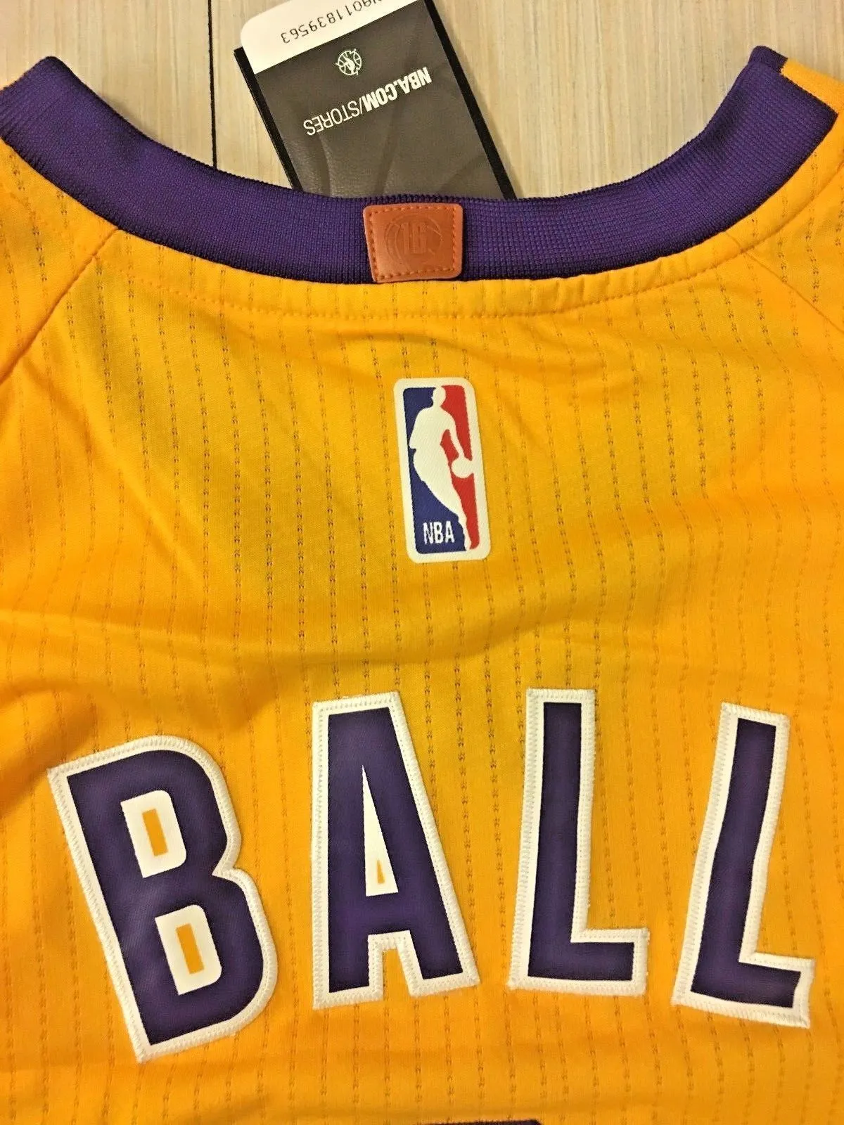 Men 2 Lonzo Ball Jersey Yellow Los Angeles Lakers Jersey Swingman