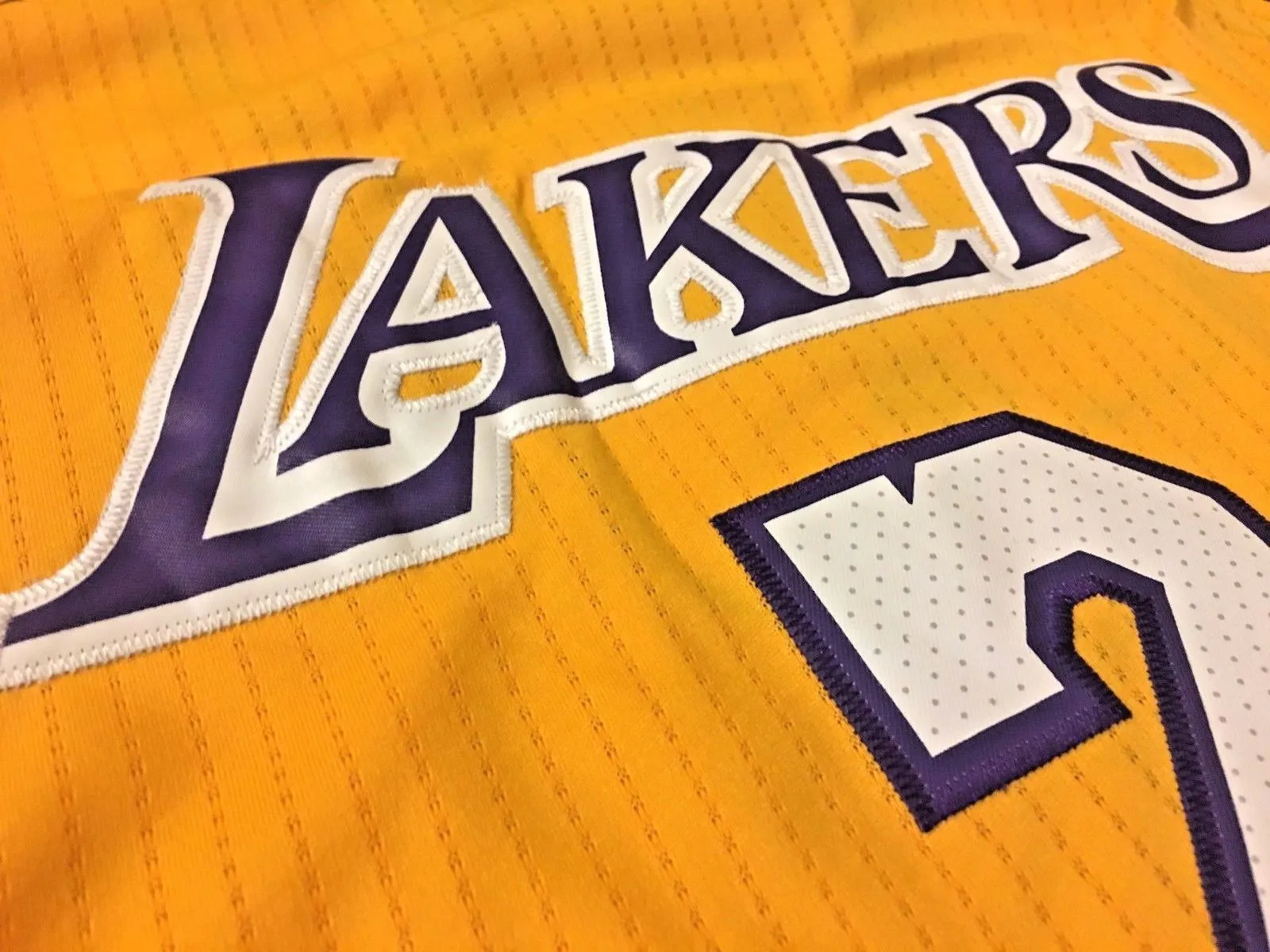 Men 2 Lonzo Ball Jersey Yellow Los Angeles Lakers Jersey Swingman