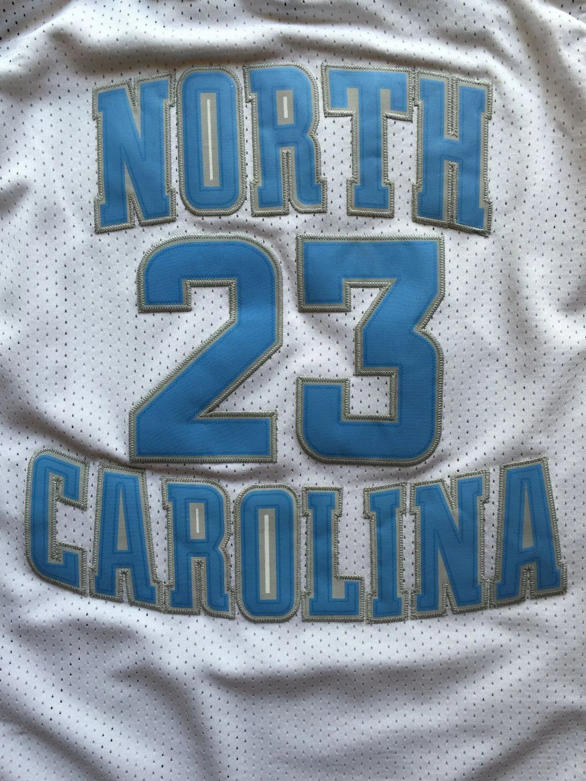 Men 23 Michael Jordan Jersey White North Carolina Fanatics Swingman