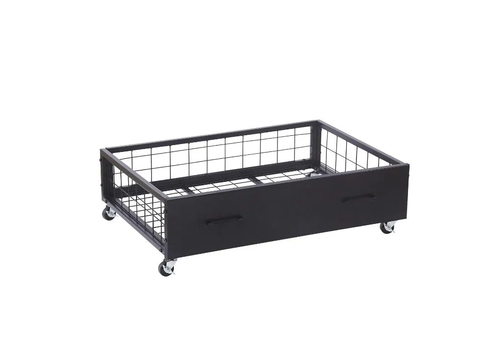 Metal Storage Drawers - Black