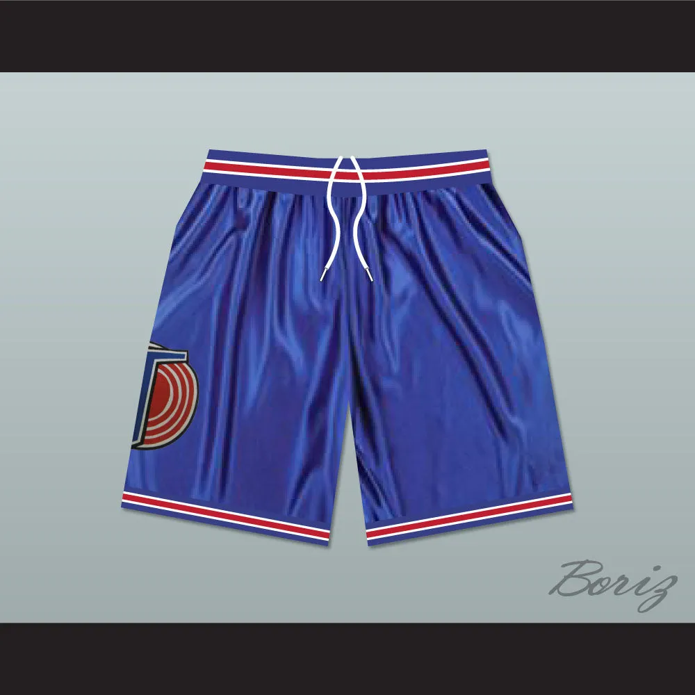 Michael Jordan Space Jam Tune Squad Blue Basketball Shorts