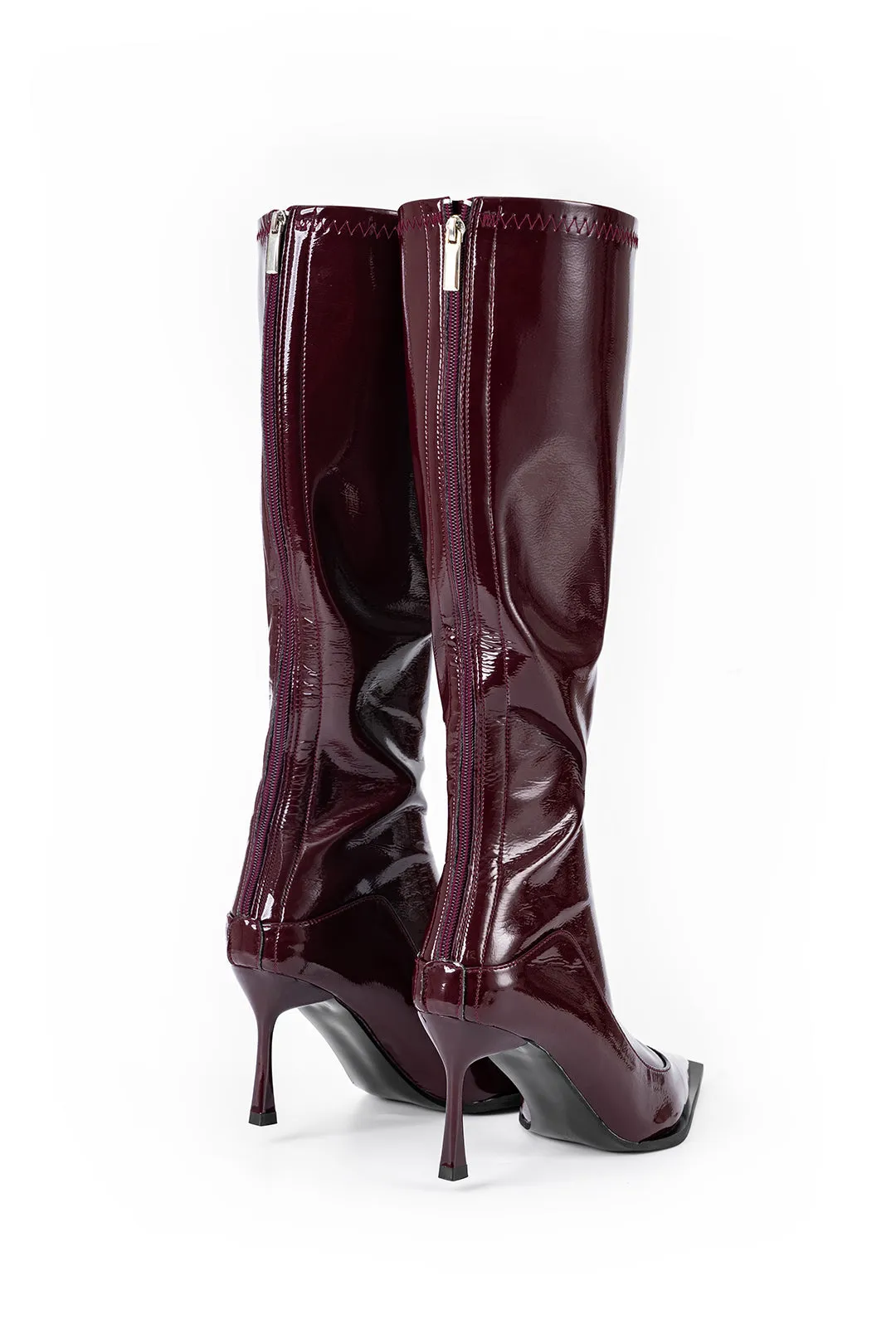 Mila - Sleek & Elegant Woman's Pointed Knee High Boots