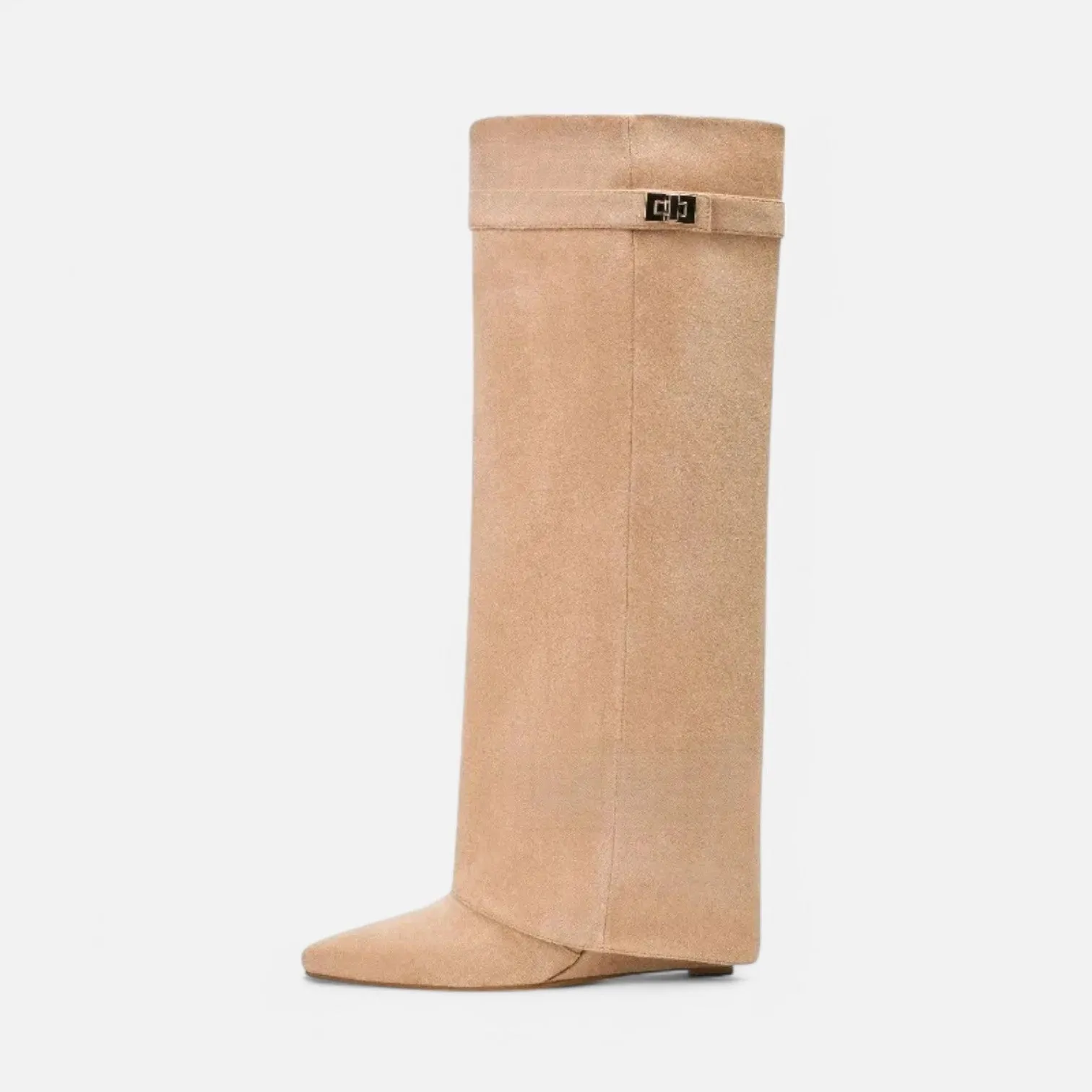 Monacogents | Buckle Knee High Women's Boots