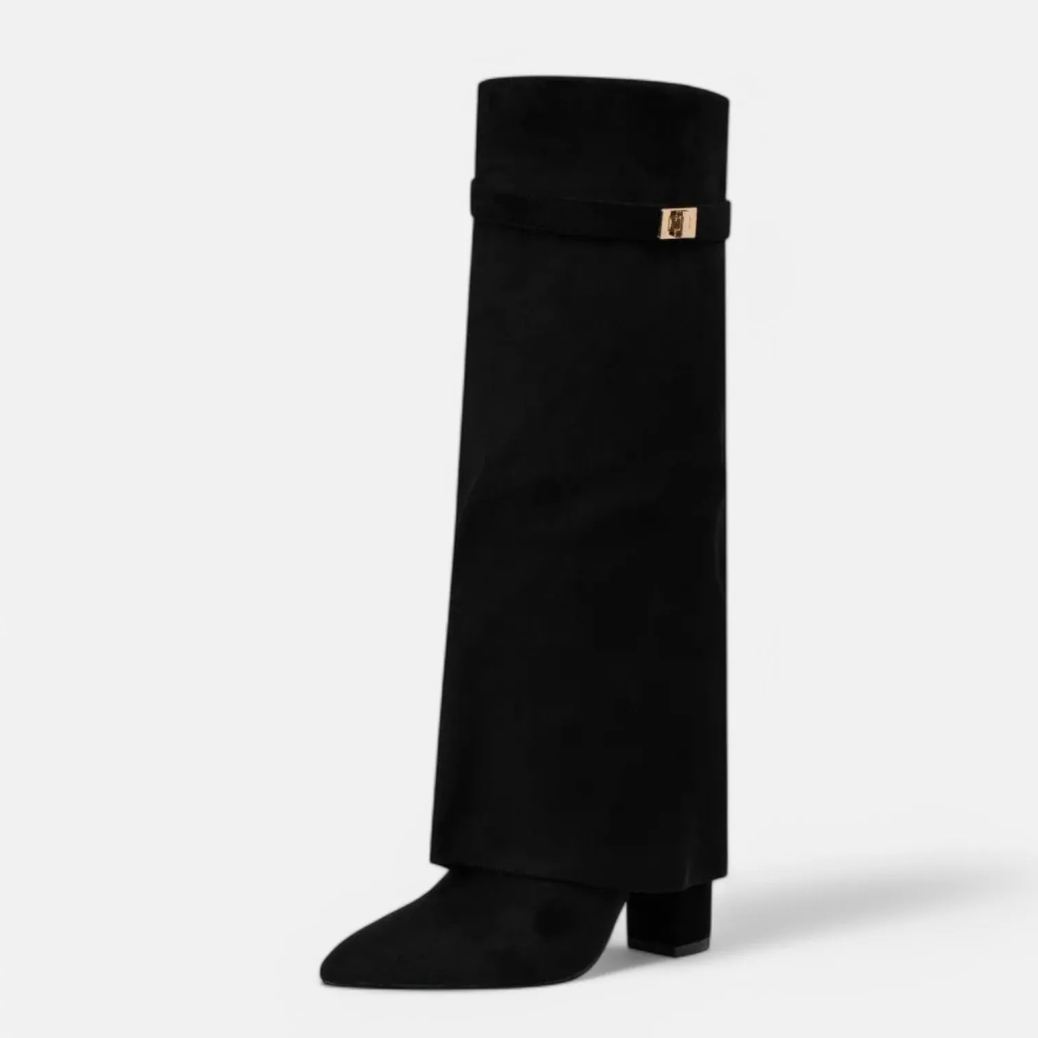 Monacogents | Buckle Knee High Women's Boots