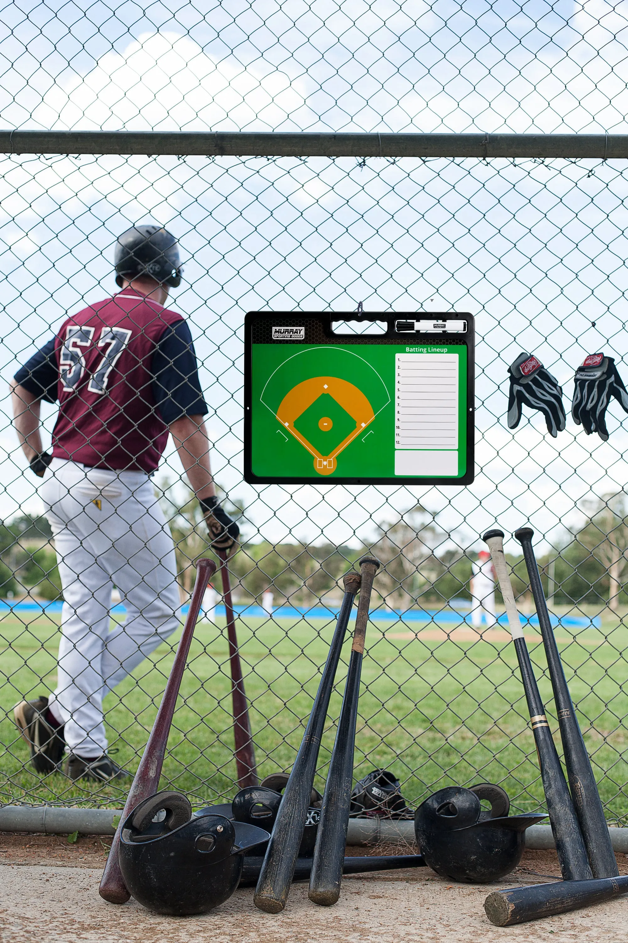 Murray Sporting Goods Premium Baseball Coaches Clipboard