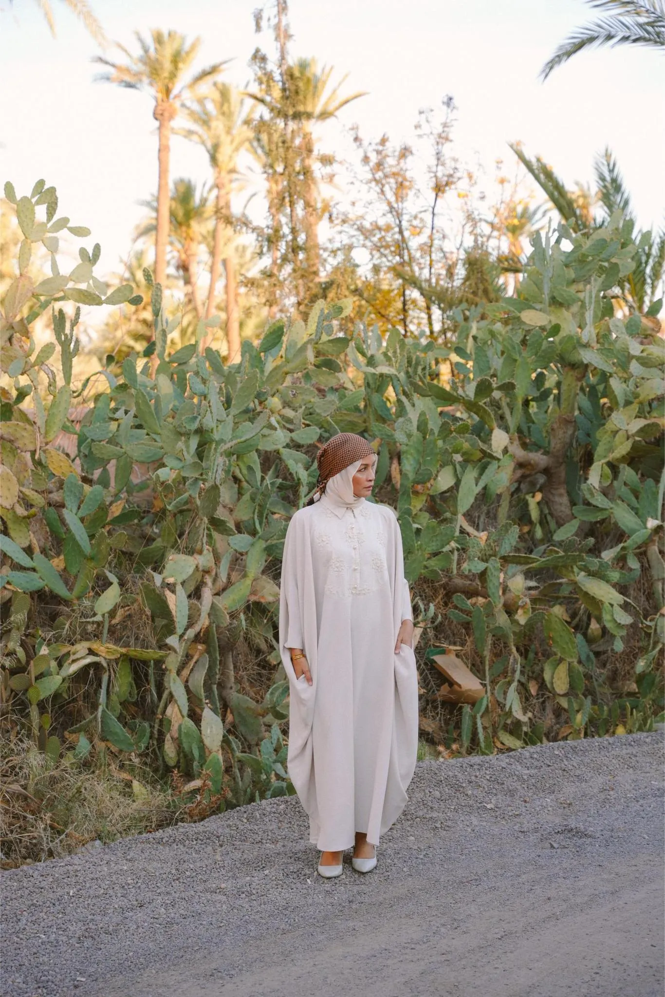 NAHLA KAFTAN IN PEARL