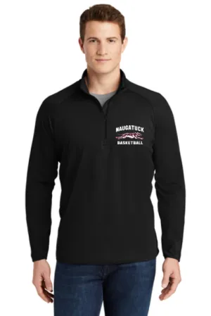 Naugatuck Basketball Men's & Ladies 1/2 Zip Sport-wick Stretch Pullover Shirt
