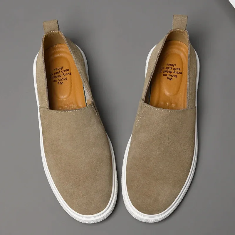 Neue Wildleder-Lederschuhe für Herren Casual Business Freizeit Spaziergänge Mokassins Slipper