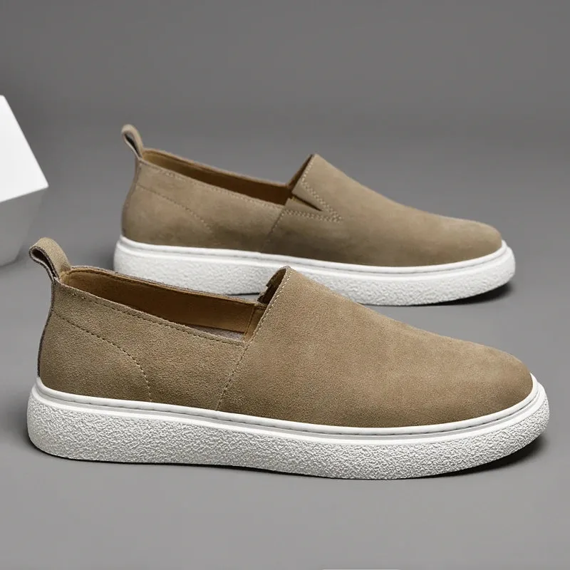 Neue Wildleder-Lederschuhe für Herren Casual Business Freizeit Spaziergänge Mokassins Slipper