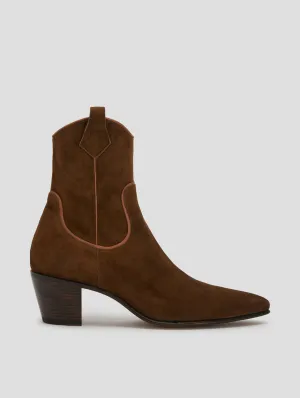 NICO 60MM ARIZONA BOOT IN ROCK SUEDE-Woman