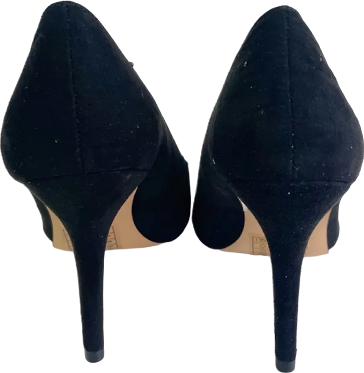 Nine West Black Suded Flagship Court Heels UK 3