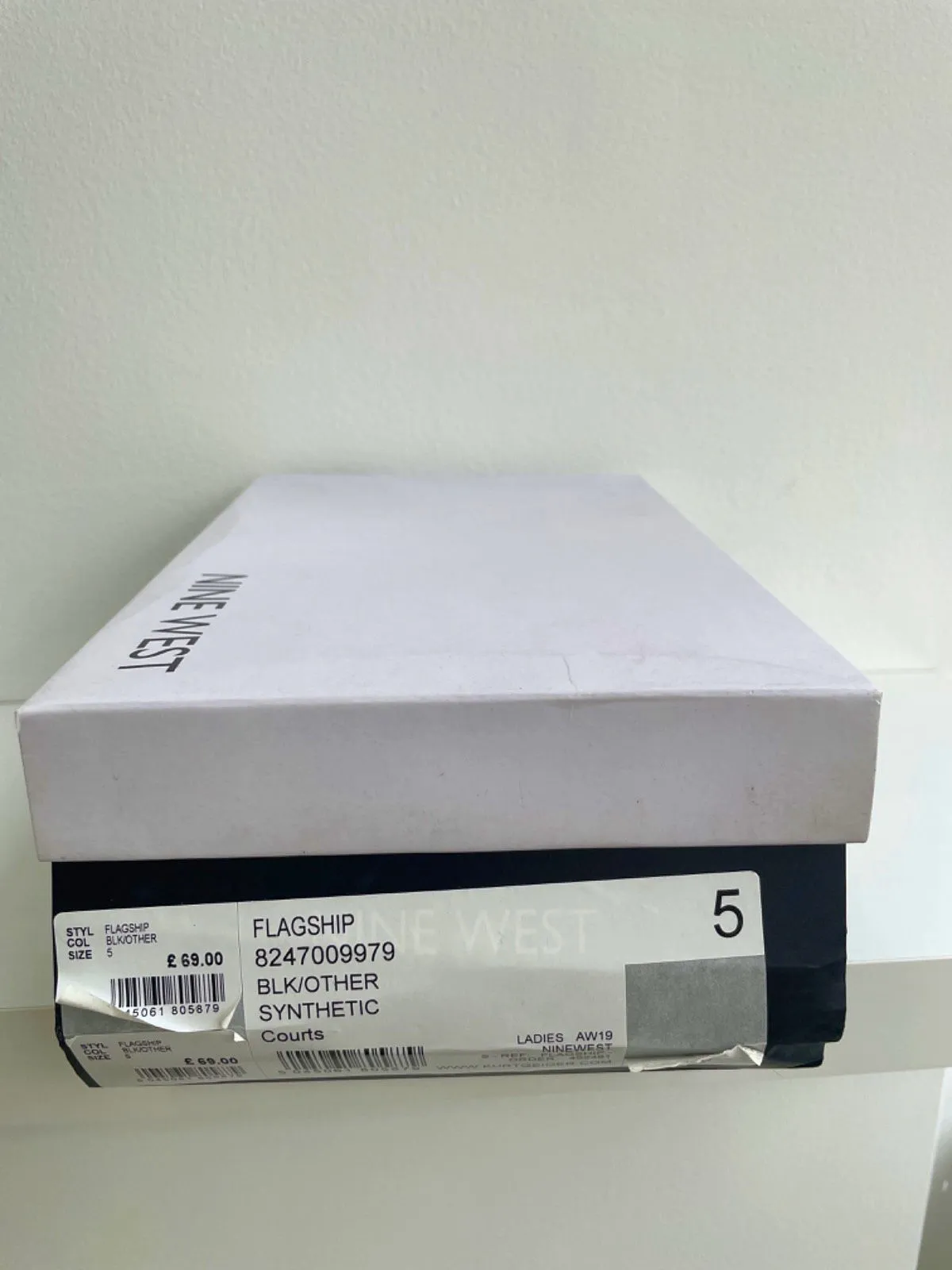 Nine West Black Suded Flagship Court Heels UK 3