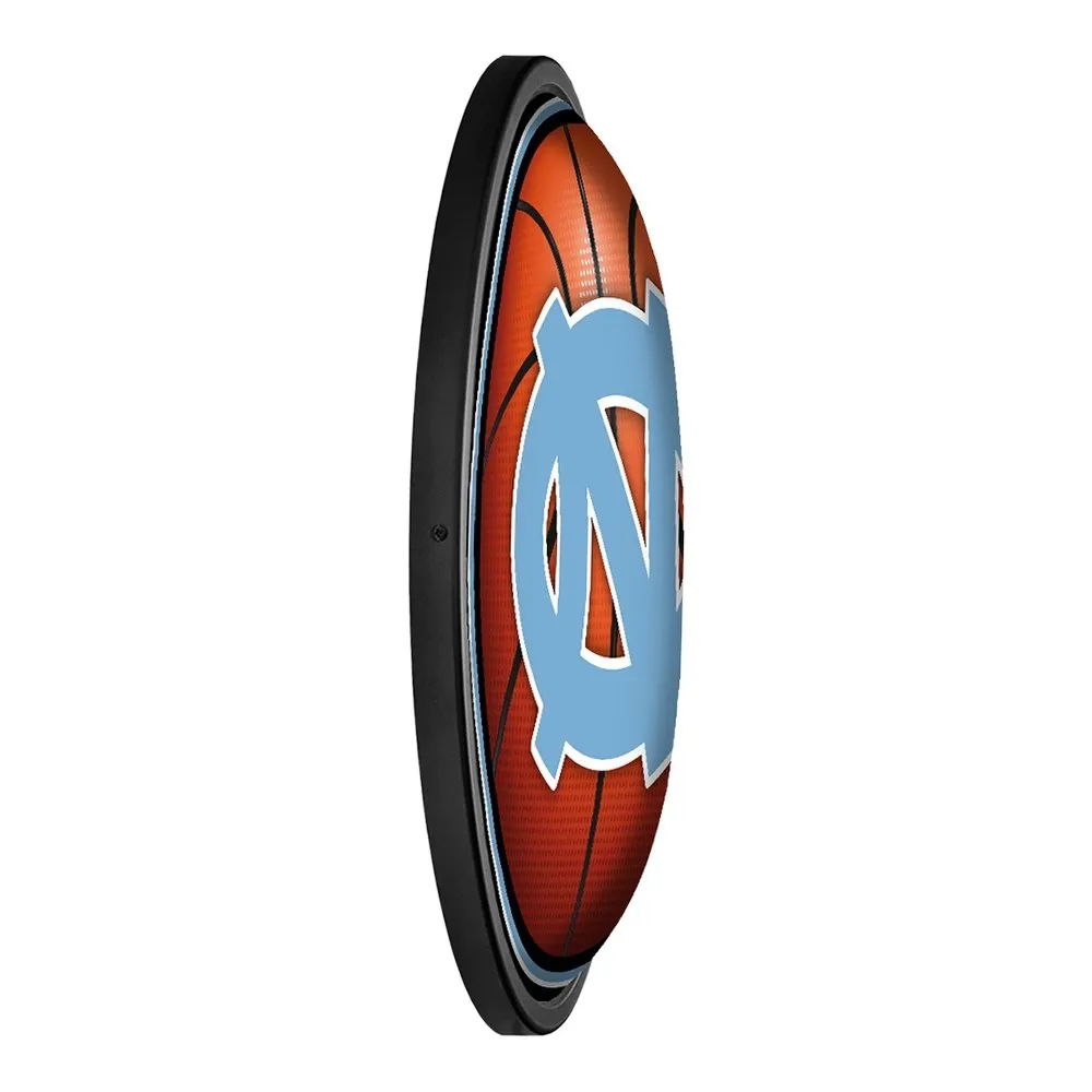North Carolina Tar Heels: Basketball - Round Slimline Lighted Wall Sign