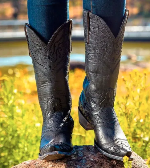 Old Gringo Yippee Ki Yay Sintra Black Boots