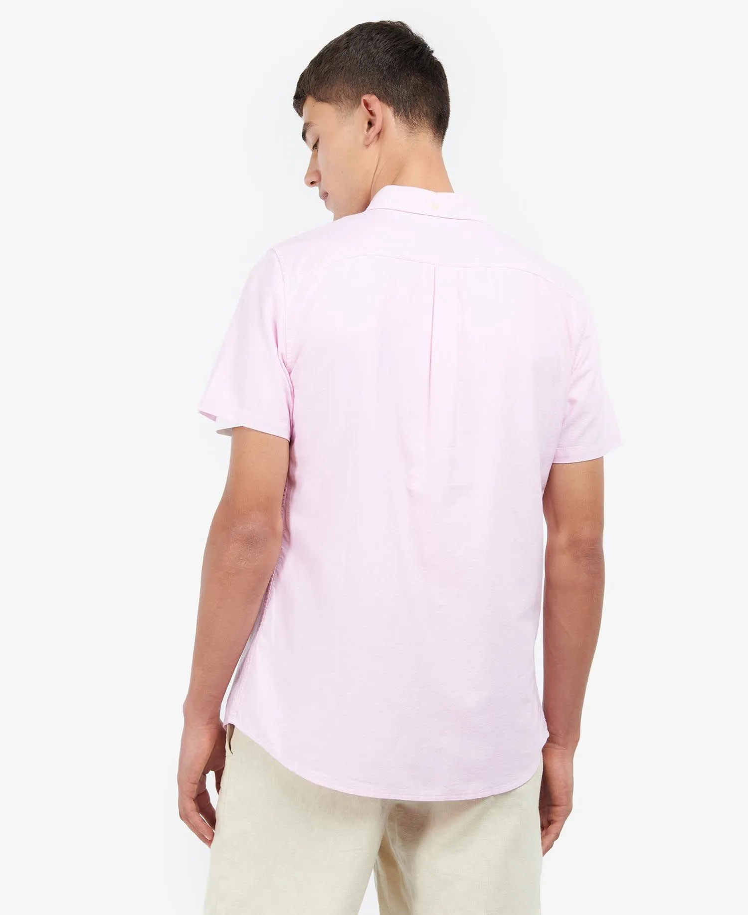 Oxford Short Sleeve Tailored Shirt in Classic Pink