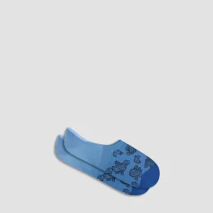Paisley No-Show Socks