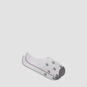 Paisley No-Show Socks