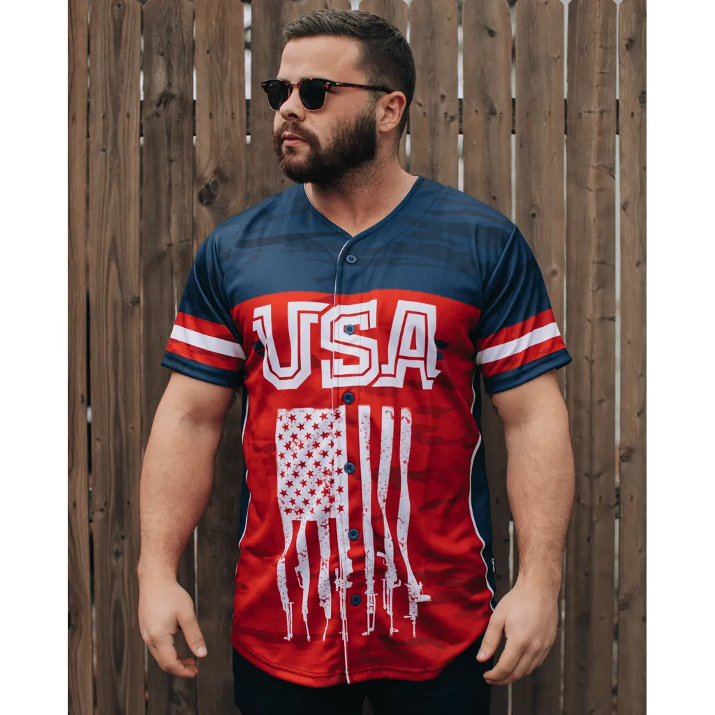 Patriotic America Baseball Jersey