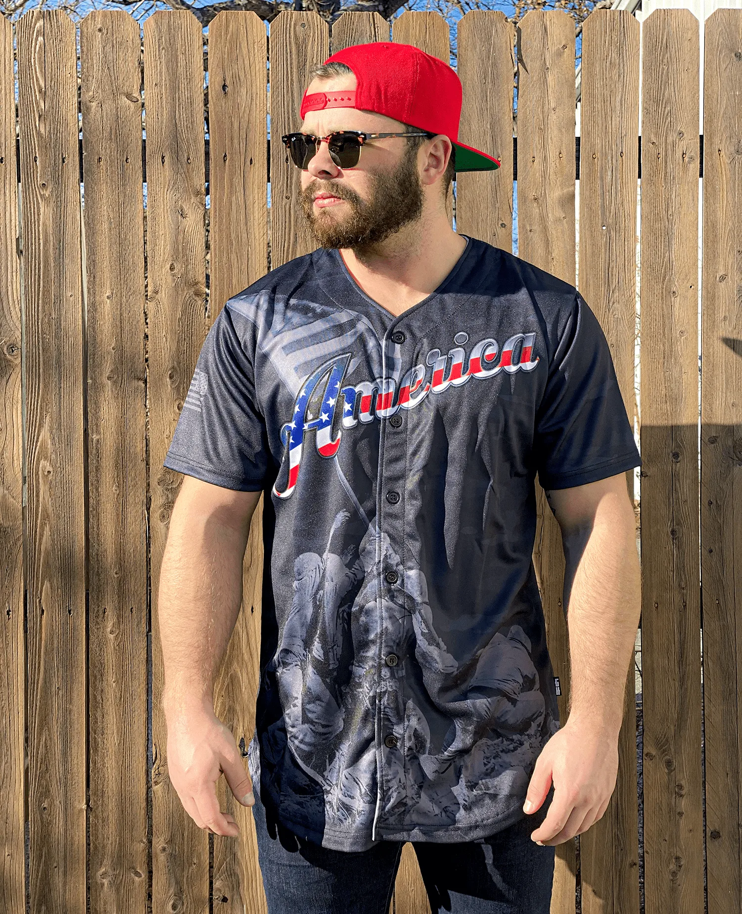 Patriotic America Baseball Jersey